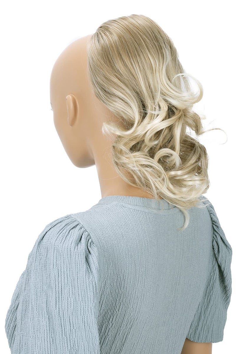 CAISHA 12 Hair Piece Braid Ponytail Extension Voluminous Wavy Blonde Mix PH4a