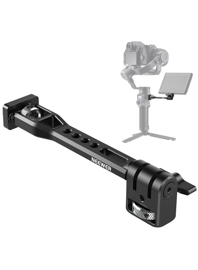 Neewer NEEWER Adjustable Field Monitor Mount, 360° Rotatable Camera Monitor Bracket with 1/4" Threads Compatible with DJI RS 2 RSC 2 RS 3 RS 3 Pro ZHIYUN Crane 2S Crane 3 3S WEEBILL-S MOZA Gimbals, GA005  - Image 1