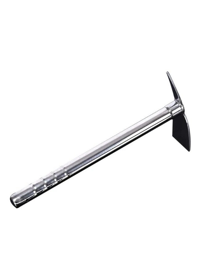 Stainless steel garden tool, multi-purpose axe for digging, weeding, and scraping, silver color - Image 4
