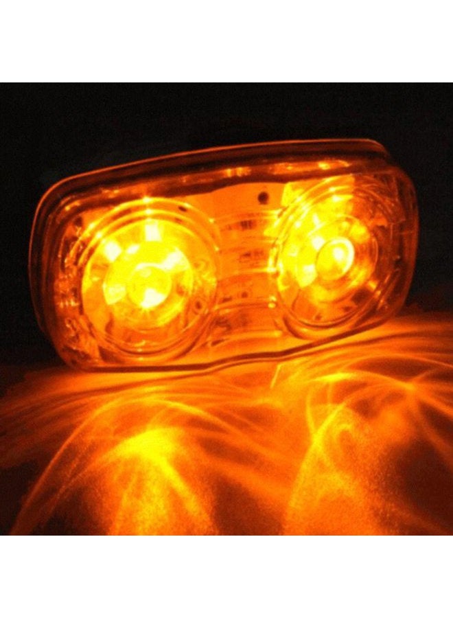 NEW SUN 4x Truck Boat Trailer Double Marker LED Lights 10 Dides Clearance Red/Amber - Image 5