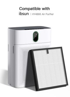 ibsun Air Filter H13 Ture HEPA Filter Suitable HY4866 Air Purifier for Dust, Pet Dander, Pollen for Bedroom and Office, Standard Version, 2 Pack  - Image 2