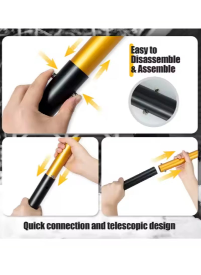 Collapsible Multipurpose Camping Shovel, Lightweight Aluminum Shovel with Ergonomic Handle, Portable 3-Piece Design for Camping, Hiking, Gardening, Emergency, and Outdoor Use