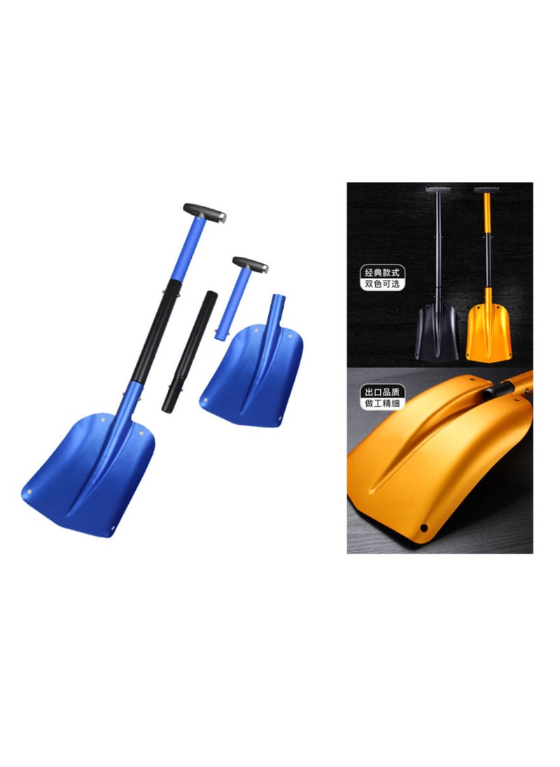 Collapsible Multipurpose Camping Shovel, Lightweight Aluminum Shovel with Ergonomic Handle, Portable 3-Piece Design for Camping, Hiking, Gardening, Emergency, and Outdoor Use