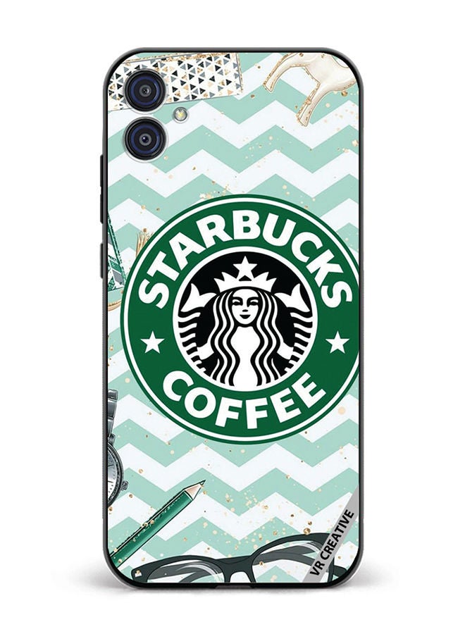 VR CREATIVE Protective Case Cover For Samsung Galaxy M04/F04 Starbucks Coffee Design Multicolour - Image 1