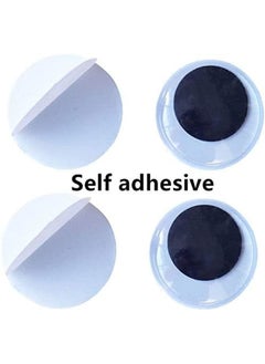 Generic EMAAN 120 Pieces 15mm Black Wiggle Googly Eyes with Self-Adhesive  - Image 3