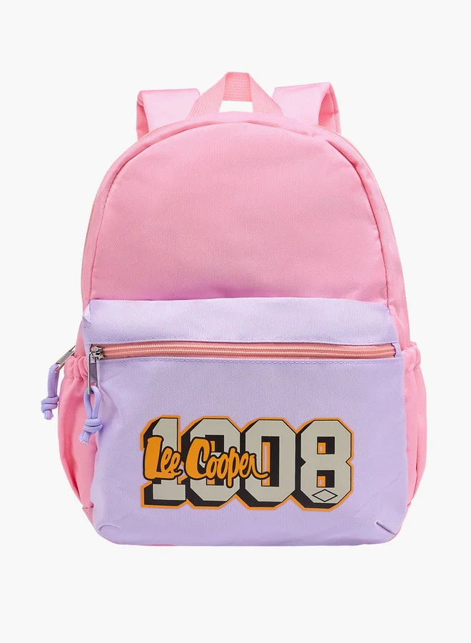 Lee Cooper Printed School Backpack with Padded Straps - 12x24x34 cm