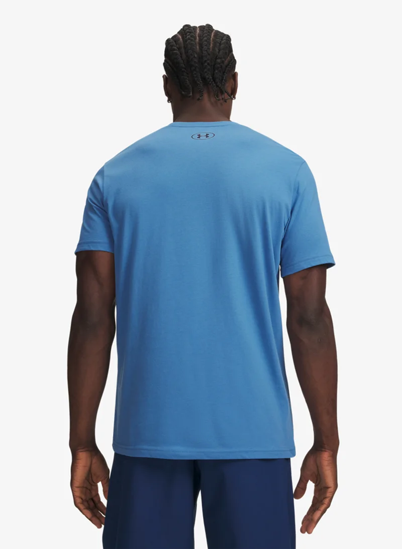 Under Armour Aegean Blue /  / Midnight Navy Lockertag Novelty T-Shirt for Men | Best Price UAE