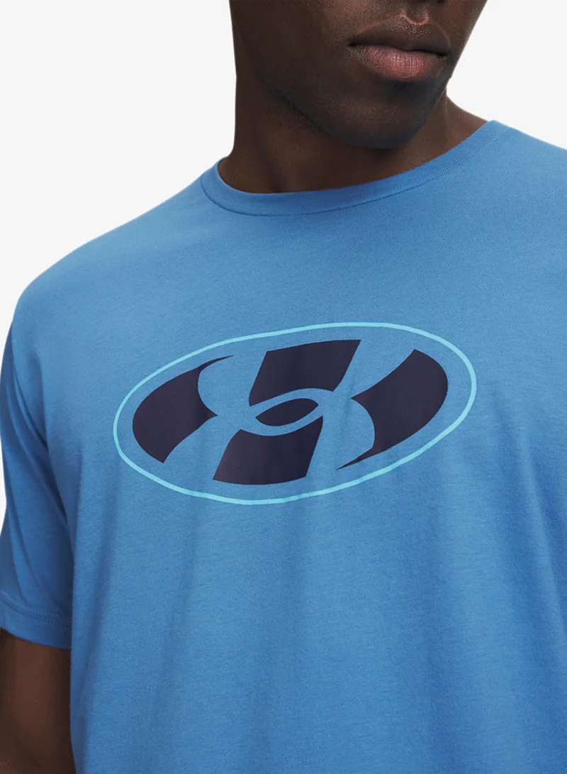 Under Armour Aegean Blue /  / Midnight Navy Lockertag Novelty T-Shirt for Men | Best Price UAE