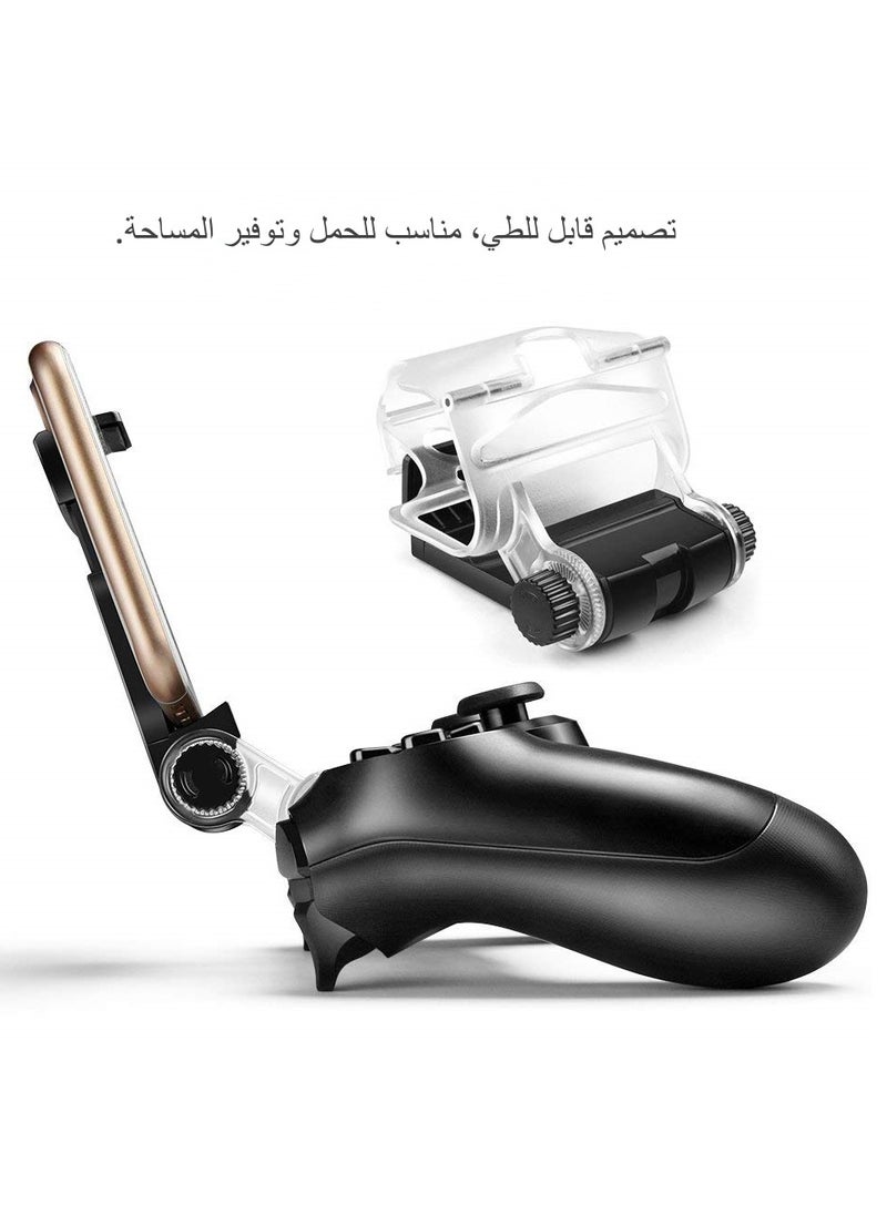 DOBE - Phone Clip Holder Clamp Stand Bracket for Playstation 4 Slim Pro/PS4 Wireless Controller - Image 1