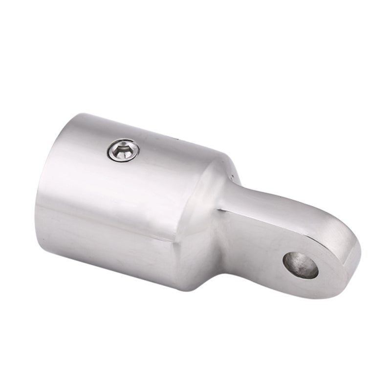 Stainless Steel Eye End Cap 22mm Tubing Marine Grade 316 Bimini Top Cap - Mirror Polished Boat Bimini Top Fitting for Deck Mount Hinges - Image 2