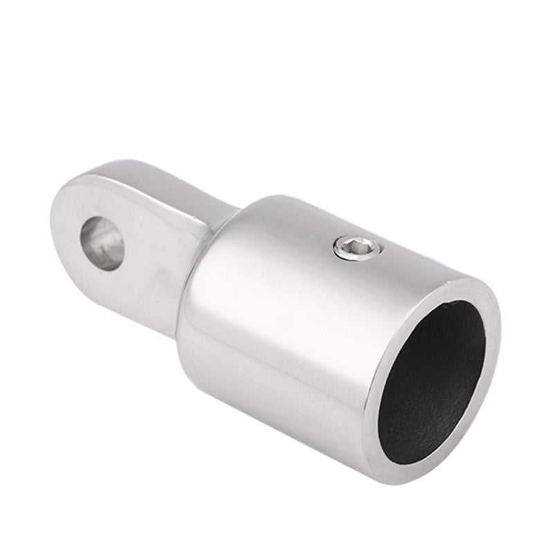Stainless Steel Eye End Cap 22mm Tubing Marine Grade 316 Bimini Top Cap - Mirror Polished Boat Bimini Top Fitting for Deck Mount Hinges - Image 4