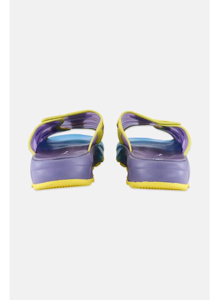 PUMA Kids Boy Spongebob Brand Logo Slip On Slides, Purple  - Image 2