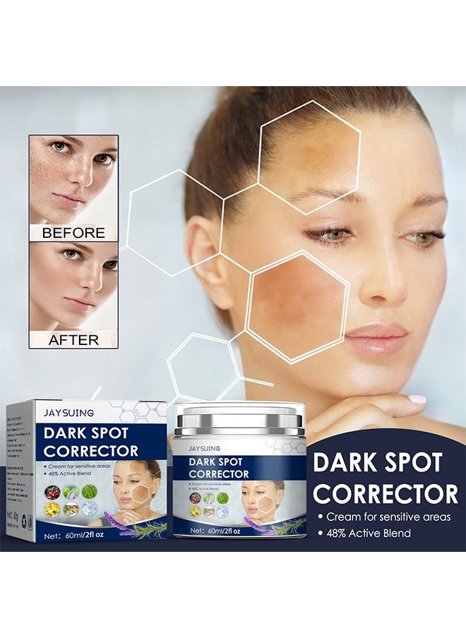 Jaysuing 60ML Dark Spot Corrector Cream, Mild Non-Irritating Inhibit Melanin Brighten Skin Removes Sunburn Spots  - Image 2