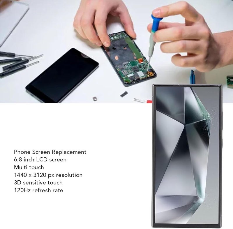 6.8 بوصة شاشة إس 24 5G إل سي دي استبدال تجميع الشاشة التي تعمل باللمس مع الإطار والأدوات - Image 5