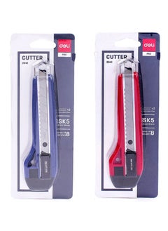 2-Piece Utility Cutter Knife Multicolour
