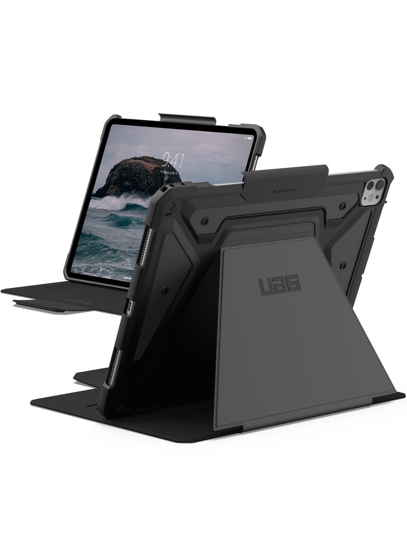 Urban Armor Gear غطاء حماية UAG Metropolis SE لجهاز iPad Pro مقاس 13 بوصة (2024) M4 مع حامل قلم وحامل عرض متعدد الزوايا قابل للتعديل - أسود - Image 1