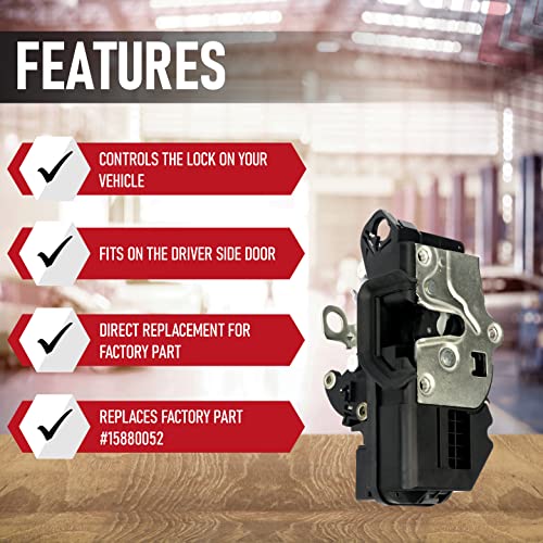 AA Ignition Door Latch Lock Actuator - Front Left Driver Side - Replaces 15880052, 207838846, 931-303 - Compatible with Chevy, GMC, Cadillac Vehicles - Tahoe, Silverado, Escalade, Sierra, Yukon - 2007, 2008, 2009 - Image 2