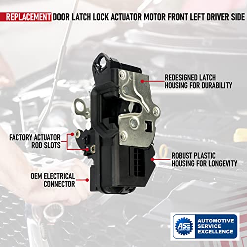 AA Ignition Door Latch Lock Actuator - Front Left Driver Side - Replaces 15880052, 207838846, 931-303 - Compatible with Chevy, GMC, Cadillac Vehicles - Tahoe, Silverado, Escalade, Sierra, Yukon - 2007, 2008, 2009 - Image 4