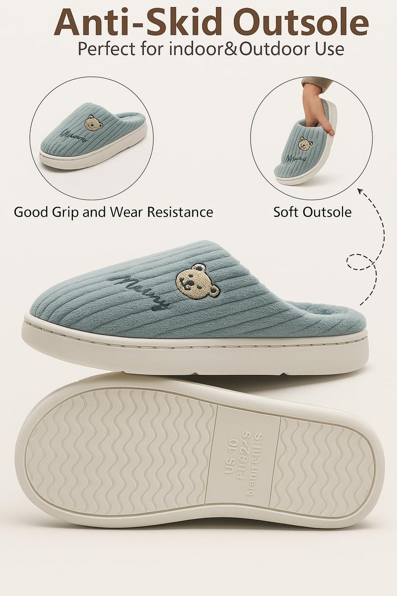 SAM-ERA Winter Slippers for Men & Women - Soft, Warm, Fur Slipper for Home Use, Cozy Winter Slippers for Bedroom, Kitchen - Image 3