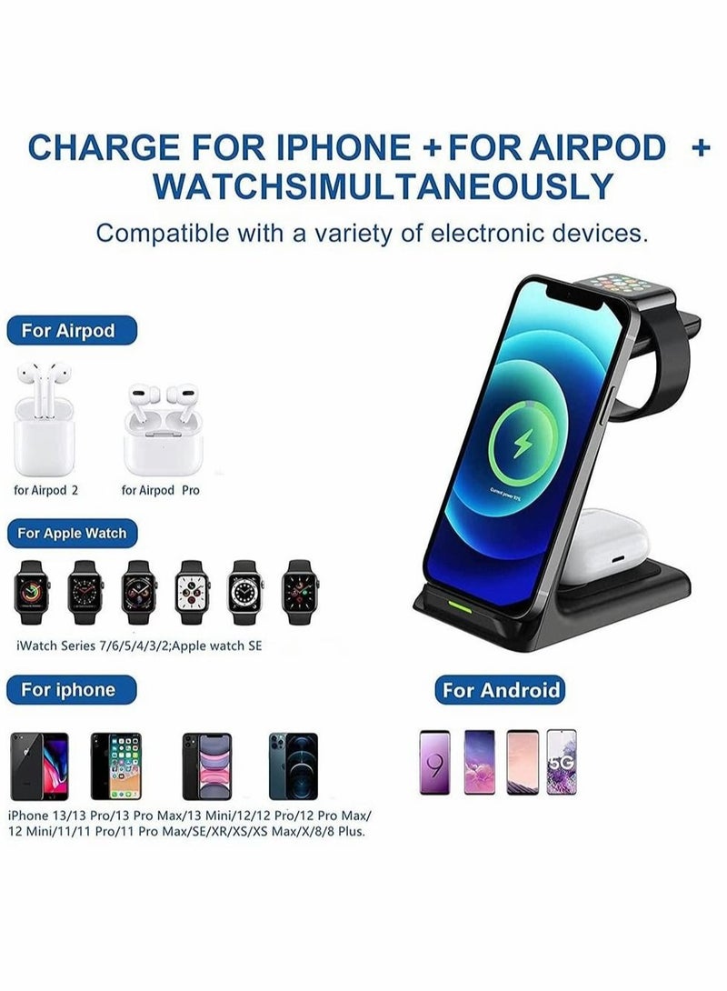 KASTWAVE Wireless Charger, 3 in 1 Wireless Charger Station - Image 2