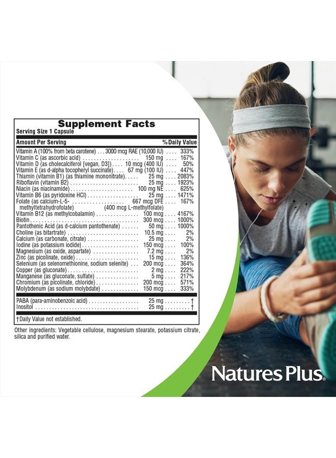 Natures Plus Ultra One Iron Free - 60 Easy to Swallow Capsules - High Potency Once Daily Multivitamin & Mineral Supplement - Natural Energy - Vegetarian, Gluten-Free - 60 Servings - Image 5