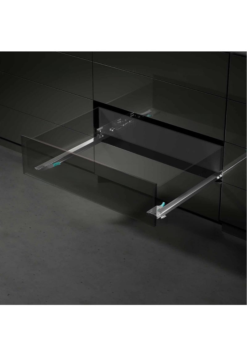 STARKE - Concealed Damping Drawer Slides, Galvanized Heavy Duty Rust Resistant Plate Drawer Slides 30kg Load Capacity for 490-500 mm Drawers 1.0/1.5/1.8mm Thick (Concelio Series) (490-500 mm) - Image 1