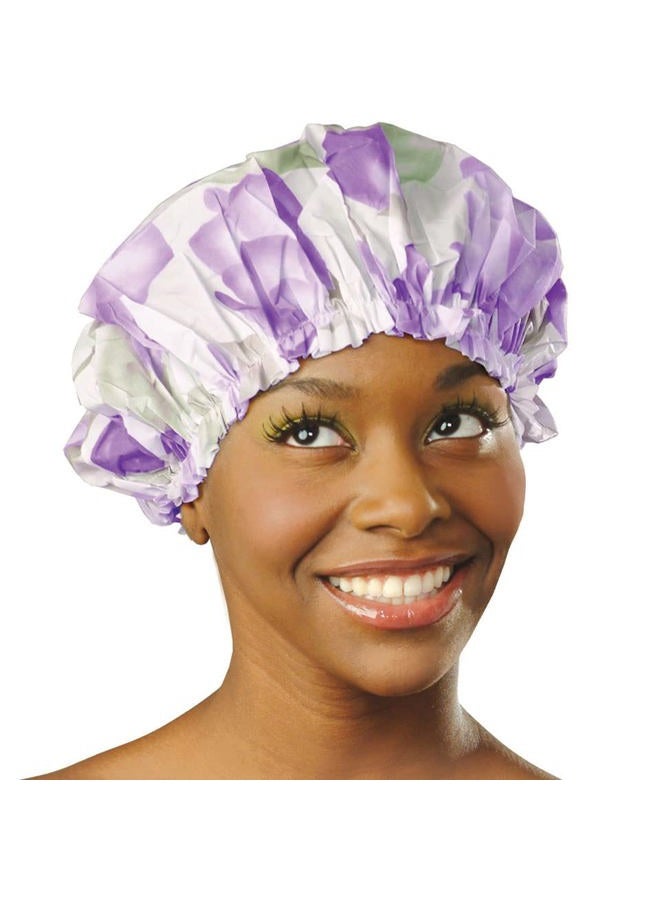 Shower Cap for Women Shower Caps for Women Reusable Waterproof Travel Accessories for Women Spa Patten Large