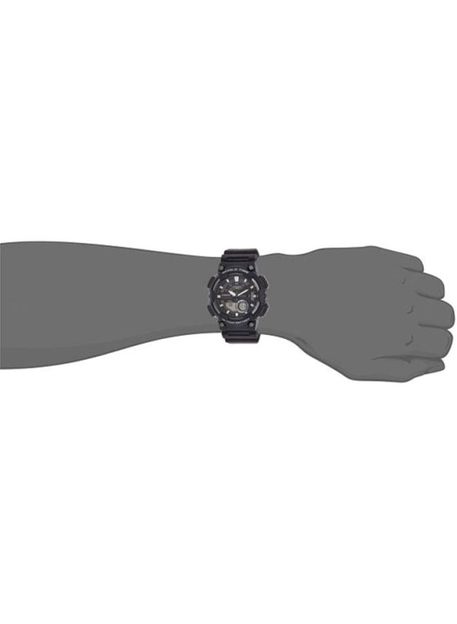 CASIO Men Youth Analog & Digital Watch AEQ-110W-1AVDF - 52 mm - Black - Image 4