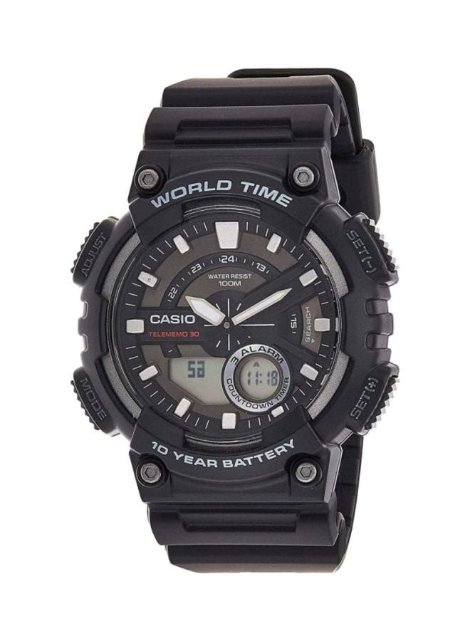 CASIO Men Youth Analog & Digital Watch AEQ-110W-1AVDF - 52 mm - Black - Image 1