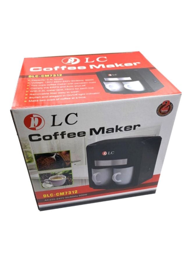DLC Coffee Maker Machine 0.3 L 500 W DLC-CM7312 Black/White - Image 3