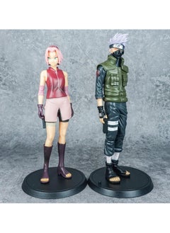 Generic 2pc 25cm Bandai Naruto Anime Figure Shippuden Uchiha Sasuke Hatake Kakashi Namikaze Minato Action Figure Collection Mode  - Image 1