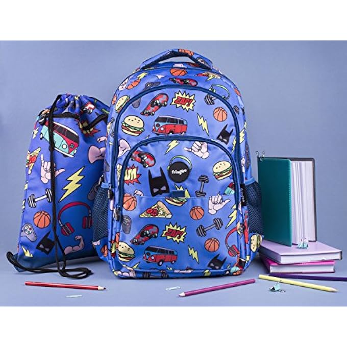 rayihni Kids MultiCompartment Waterproof Fits Laptop School Backpack 17 inches - Image 4