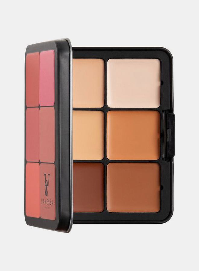 VANESSA MAKEUP Blush And Contour Creme Palette, A - Image 2