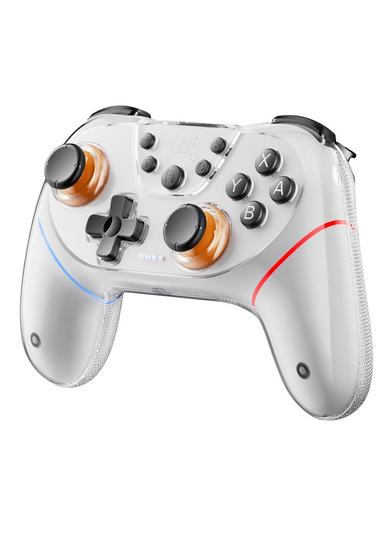 Wireless Game Controller for Switch u0026 PC, Bluetooth Universal Gamepad, Dual-Side Shell, Dual Hall Joysticks, RGB Lighting, Multi-Platform Compatible
