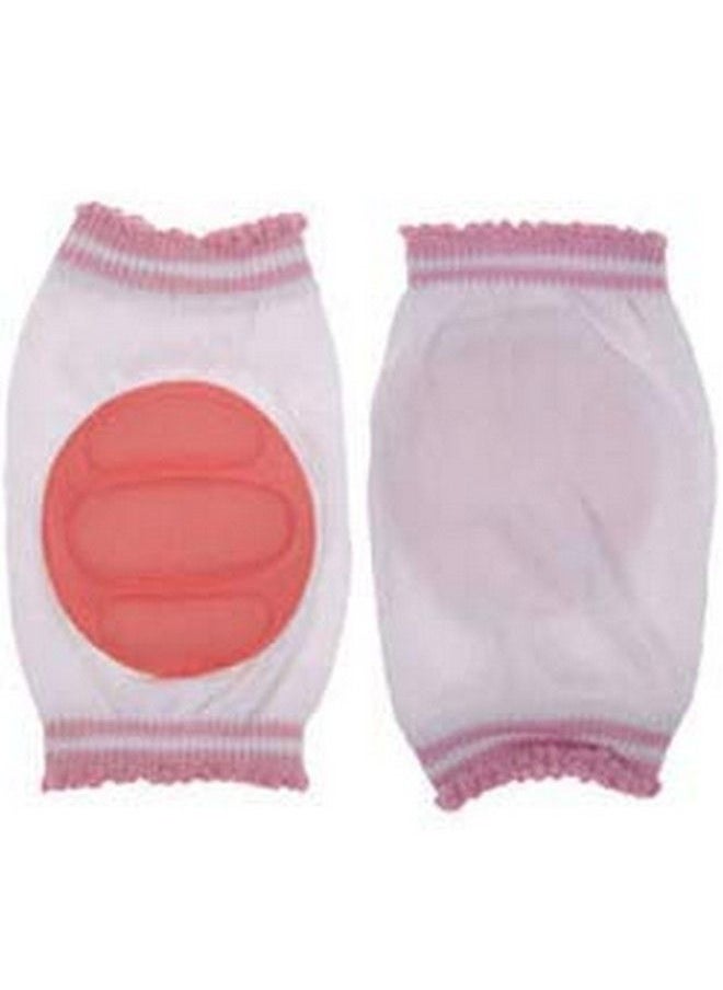 BabyGo Baby Knee Pads 1 Pairs Elastic Antislip Breathable Protector For Crawling (Pink)  - Image 5