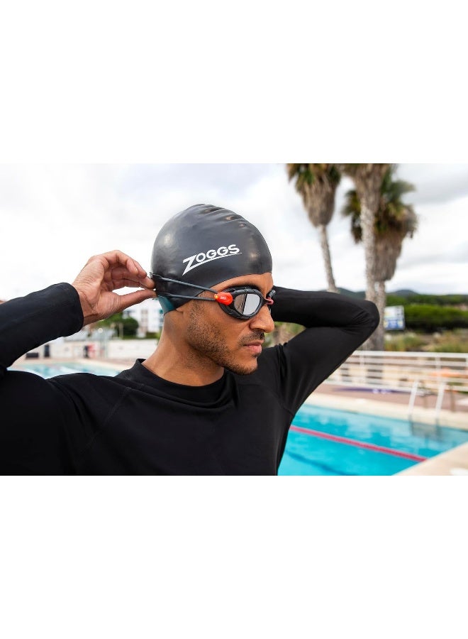 ZOGGS Zoggs Silicone Swim Cap, One Size, Black  - Image 4