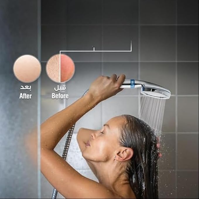 shower experience with optimal water pressureFiltered Handheld Shower Head Product specifications Installation instructions Benefits of filtration beads Watersaving statistics - Image 4