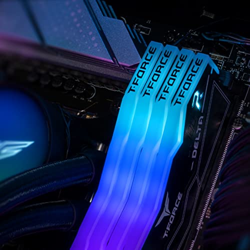 TEAMGROUP T-Force Delta RGB DDR5 Ram 48GB (2x24GB) 8000MHz PC5-64000 CL38 M-DIE Desktop Memory Module Ram for 600 700 Series Chipset XMP 3.0 Ready Black - FF3D548G8000HC38EDC01 - Image 4