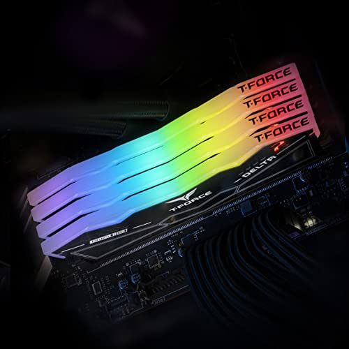 TEAMGROUP T-Force Delta RGB DDR5 Ram 48GB (2x24GB) 8000MHz PC5-64000 CL38 M-DIE Desktop Memory Module Ram for 600 700 Series Chipset XMP 3.0 Ready Black - FF3D548G8000HC38EDC01 - Image 3