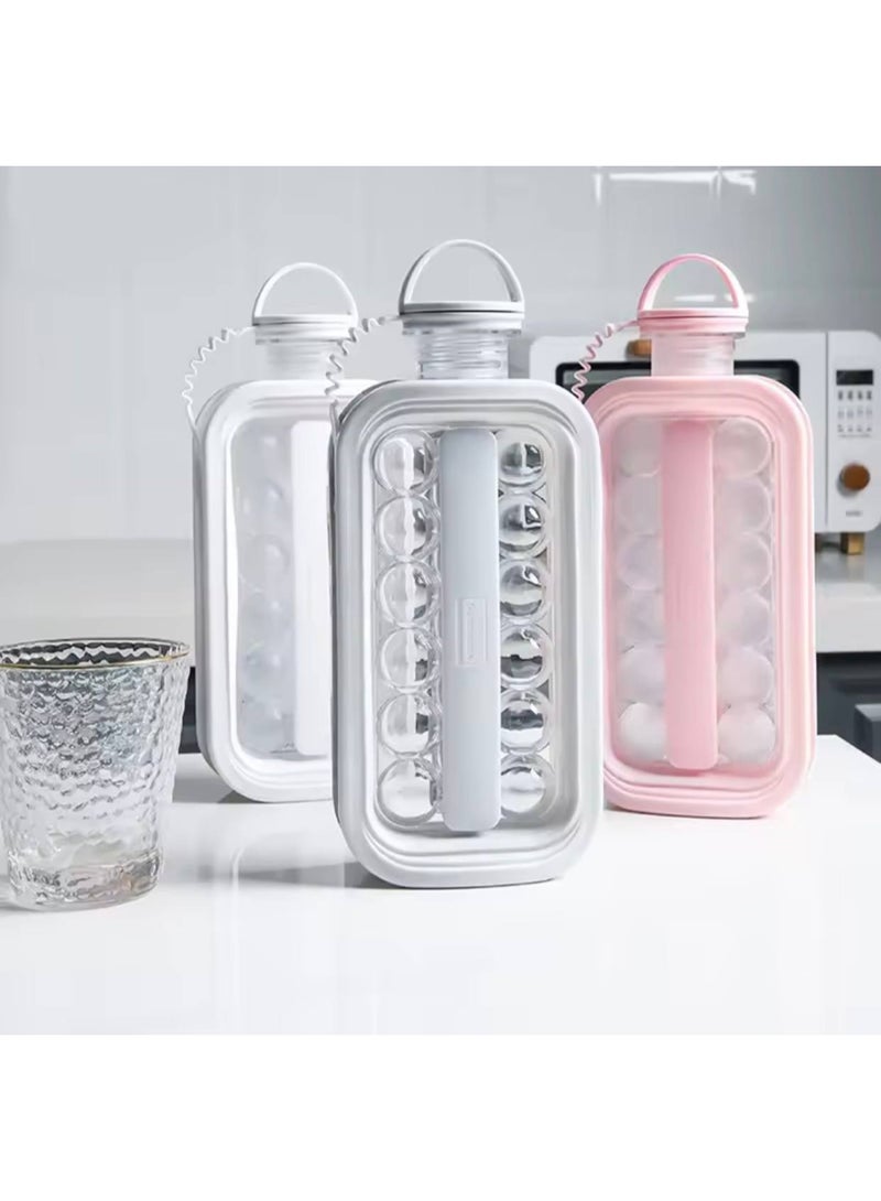 2-in-1 Silicone Ice Cube Bottle – Round Ice Ball Maker for Drinks & Cocktails M - Image 5