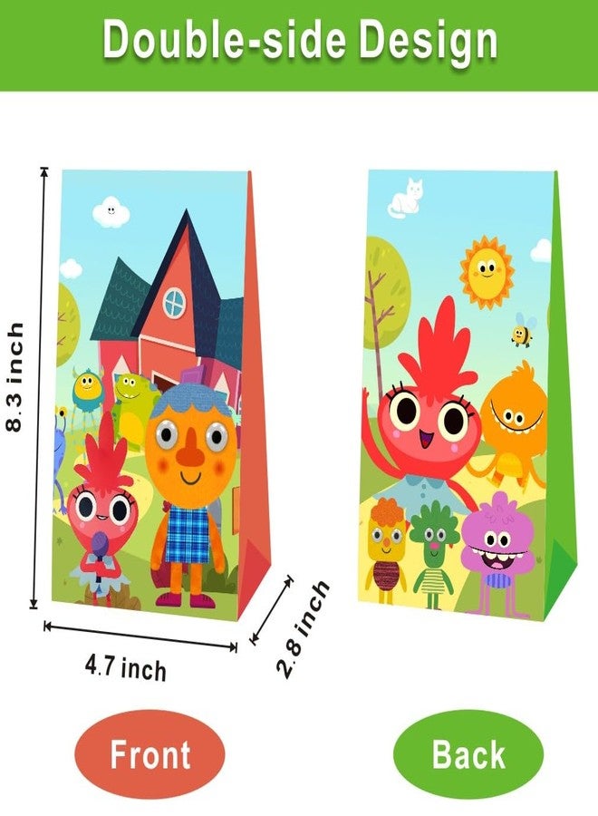fancigo 12Pcs Songs Party Gift Bags Goodie Bags for Kids Birthday Decorations Party Supplies - Image 2