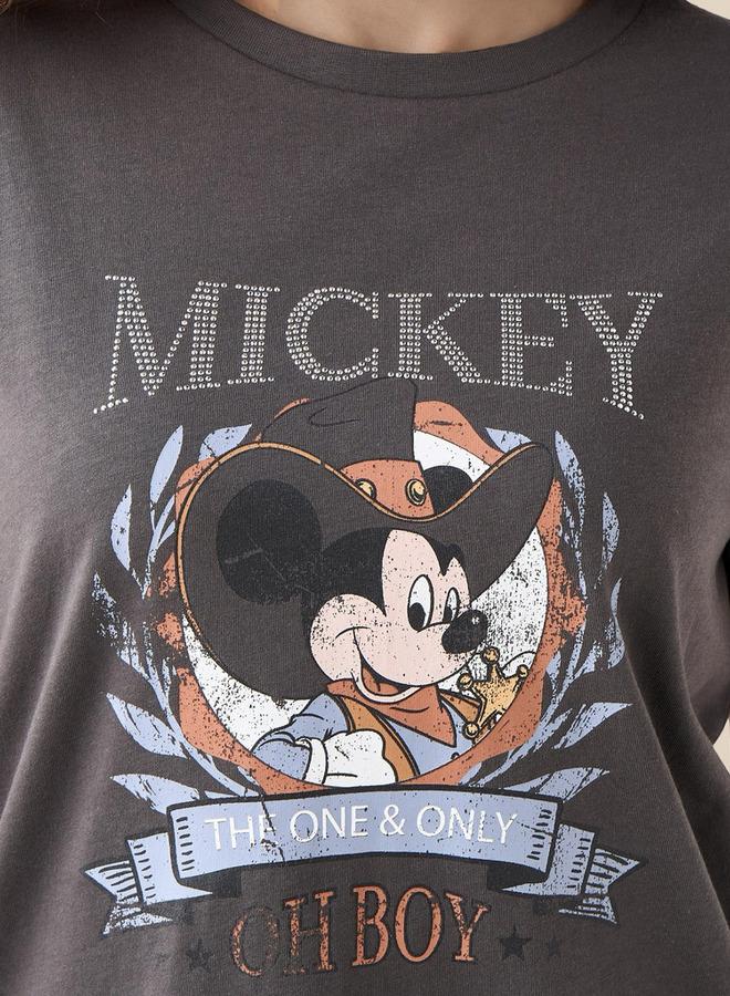 SP Characters T-shirt with Mickey Mouse Print Cotton - Image 3