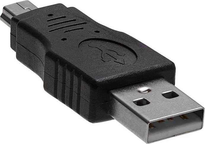5 Pin USB Male to USB Male - Mini USB Converter