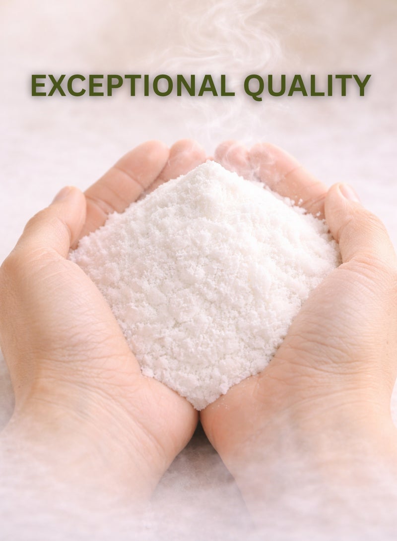 زهر مسحوق الشب الأبيض (مسحوق الشبة البيضاء) – مسحوق شب البوتاسيوم ناعم | معدن طبيعي فاخر | نقي 100% للاستخدام في البستنة والزراعة والنباتات والطب التقليدي بالأعشاب. - Image 3