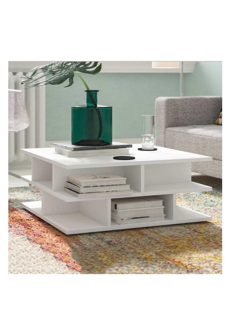 Center table 50 x 90 x 60 cm - white - - Image 1