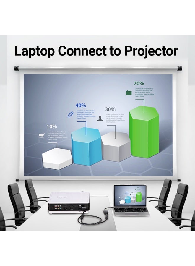 VENTION Type-C to VGA Adapter 0.15M Black ABS Type Model # TDDBB - Image 5