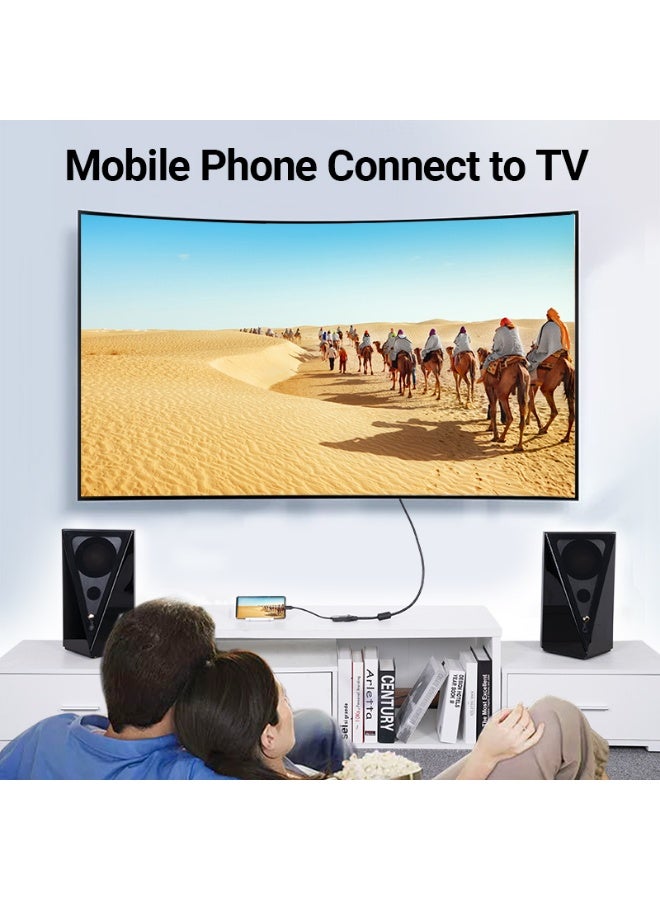 VENTION Type-C to VGA Adapter 0.15M Black ABS Type Model # TDDBB - Image 3