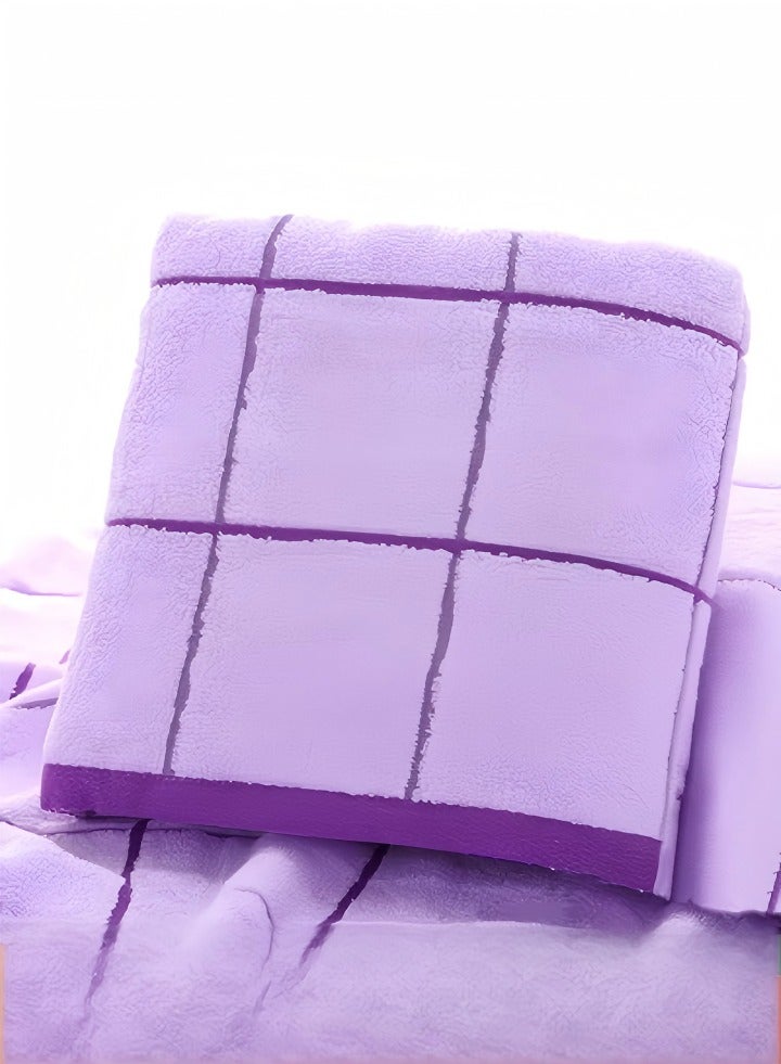 DUNISO Bath towel, made of thick pure cotton material for household use, soft and quick drying, high water absorption, suitable for home travel and hotels, 140 * 70cm - Image 1