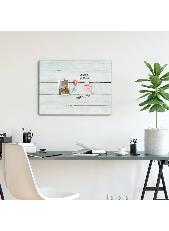Aitakatta Wooden Planks Print Magnetic Surface Dry Erase Board, 30 x 20 inches Decorative White Board for Wall with Design, Frameless Dry Erase Board for Wall（Plank,5075,1pc） - Image 3