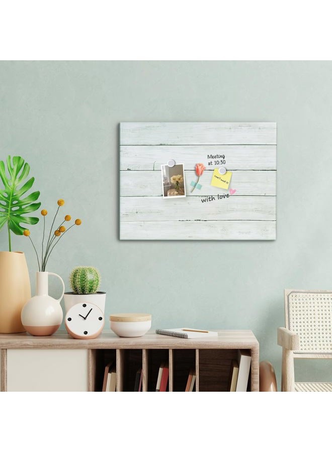 Aitakatta Wooden Planks Print Magnetic Surface Dry Erase Board, 30 x 20 inches Decorative White Board for Wall with Design, Frameless Dry Erase Board for Wall（Plank,5075,1pc） - Image 5